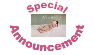 Special Announcement