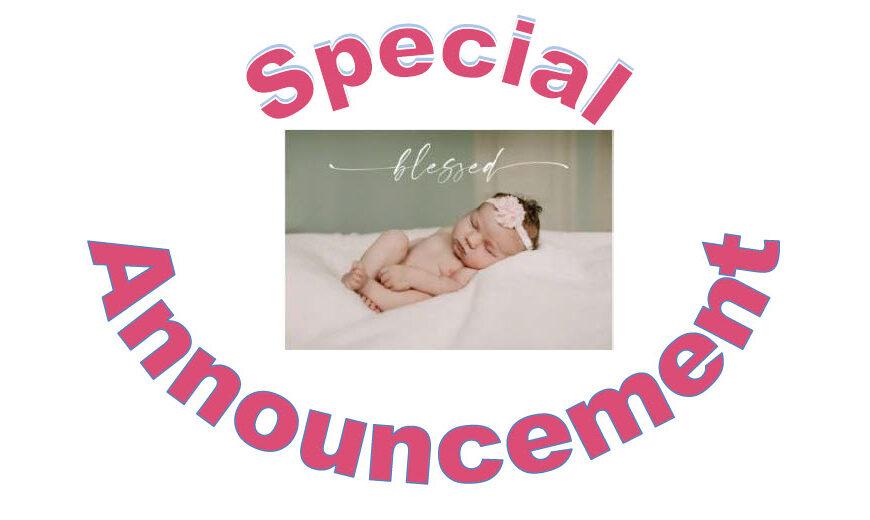 Special Announcement