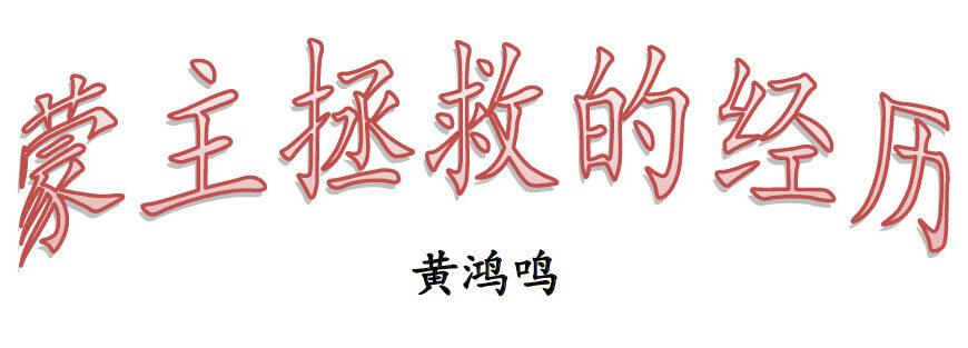 蒙主拯救的经历