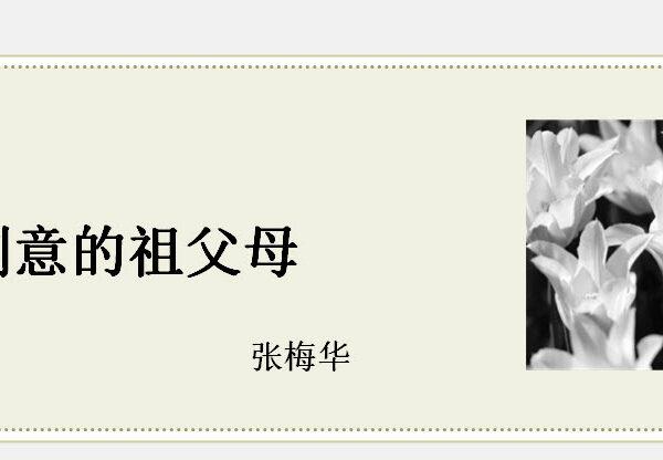 做刻意的祖父母