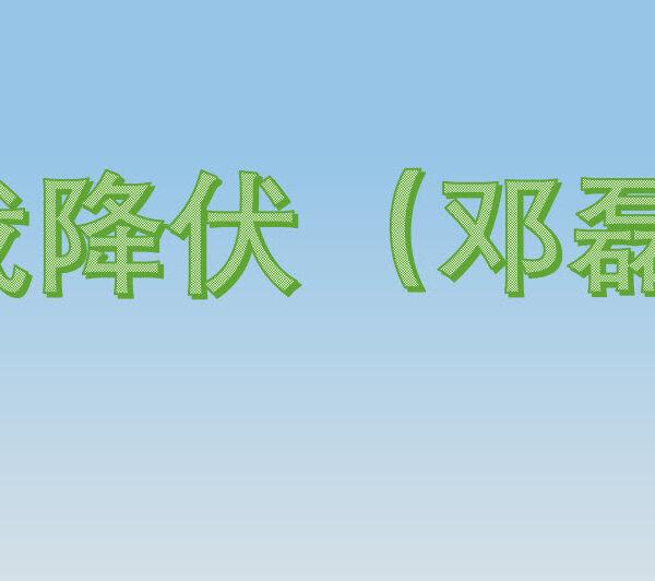 我降伏 (邓磊)
